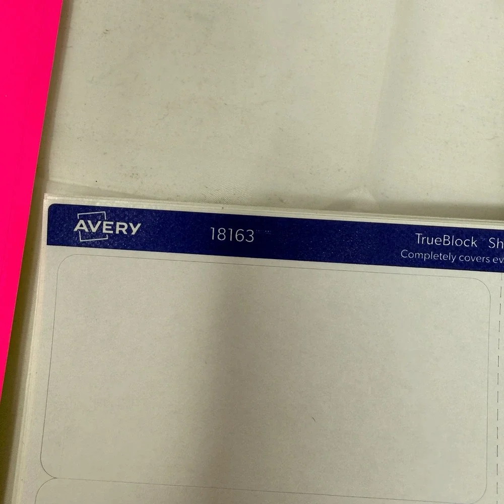 Avery‎ Shipping Labels Bundle Neon Assorted 5954 5978 18163 5164 Laser 52 Sheets